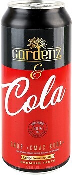 Фото Gardenz Cola ж/б 5% 0.5 л