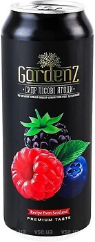 Фото Gardenz Сидр Лісові ягоди з/б 5.4% 0.5 л