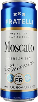 Фото Fratelli Moscato Bianco 6.9% ж/б 0.33 л