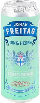 Фото Johan Freitag Gin & Herbs 5% ж/б 0.5 л