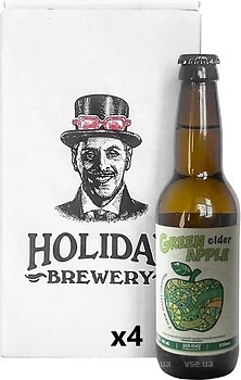 Фото Holiday Brewery Green Apple Dry 6% 4x0.33 л