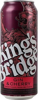 Фото King's Bridge Gin & Cherry 7% ж/б 0.5 л