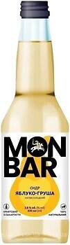 Фото Monbar Яблуко-Груша 3.8% 0.33 л