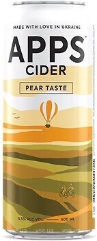 Фото APPS Apple Cider Груша 5.5% ж/б 0.5 л