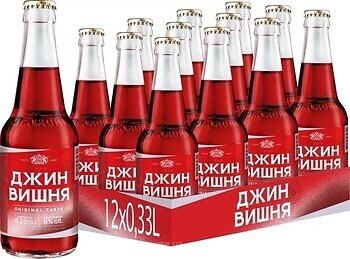 Фото Оболонь Джин Вишня 8% 12x0.33 л