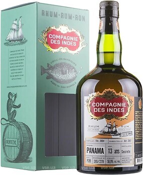 Фото Compagnie des Indes Single Cask Panama 13 YO 0.7 л в упаковці