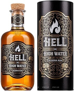 Фото Hell or High Water Reserva Rum 0.7 л в подарунковій упаковці