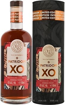 Фото Patridom XO Cognac Cask Finish 0.7 л в тубі