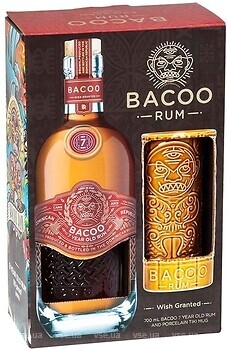 Фото Bacoo Rum 7 YO 0.7 л в подарунковій упаковці