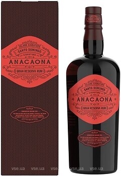 Фото Anacaona Santa Domingo Gran Reserva Rum 0.7 л в подарунковій упаковці