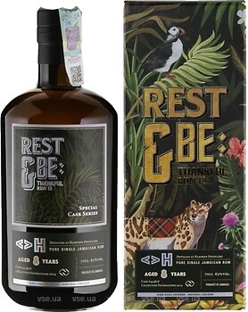 Фото Hampden Rest & Be 8 YO Rum 0.7 л в подарунковій упаковці