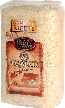 Фото World's Rice basmati India 1 кг