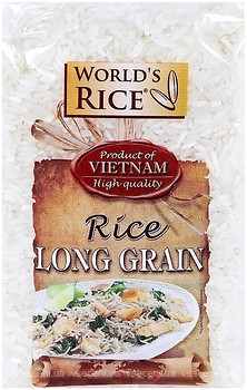 Фото World's Rice long grain Vietnam 1 кг