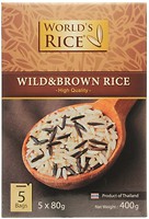 Фото World's Rice wild + brown 5x 80 г