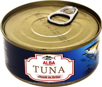 Фото Alba Food цілий тунець у власному соку 150 г