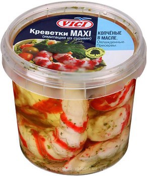 Фото Vici креветки Maxi в масле со вкусом чили 340 г