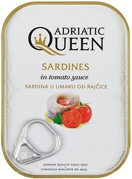 Фото Adriatic Queen сардини в томатному соусі 105 г
