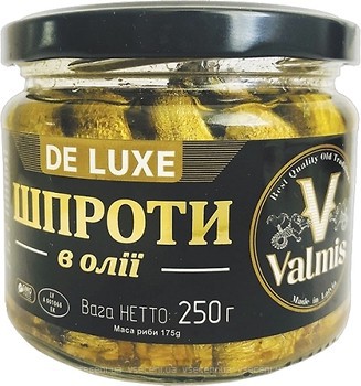 Фото Valmis шпроти в олії Deluxe 250 г