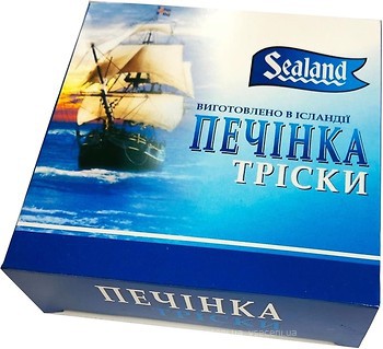 Фото Sealand печінка тріски натуральна 202 г