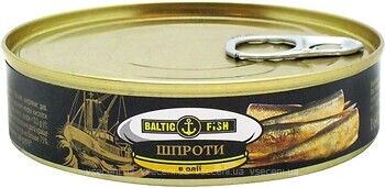 Фото Baltic Fish шпроты в масле 160 г