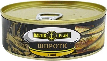 Фото Baltic Fish шпроти в олії 240 г