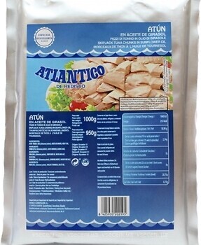 Фото Atlantico тунець в соняшниковій олії 1 кг