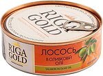 Фото Ризьке золото лосось в оливковій олії 240 г