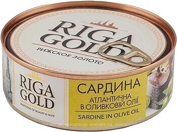 Фото Ризьке золото сардина атлантична з додаванням оливкової олії 240 г