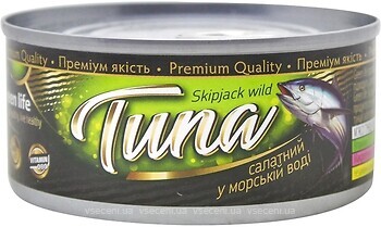 Фото Green Life тунець салатний в морській воді 160 г