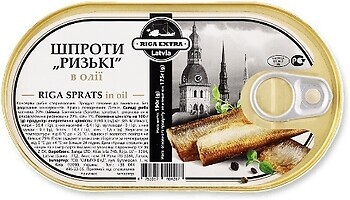 Фото Riga Extra шпроти в олії Ризькі 190 г