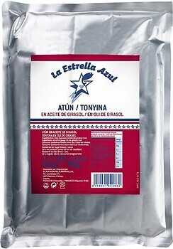 Фото La Estrella Azul тунець в соняшниковій олії 1 кг