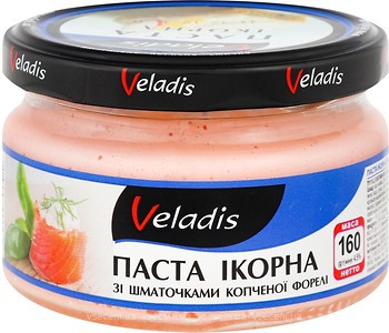 Фото Veladis паста ікорна з копченою фореллю 160 г