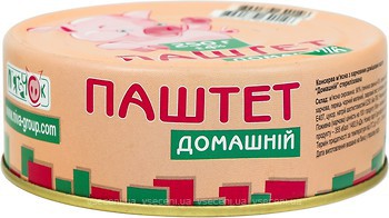 Фото П'ятачок паштет із свинячої печінки Домашній 250 г