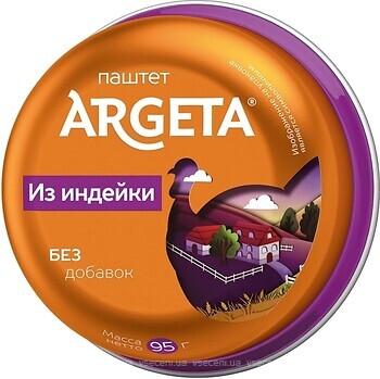 Фото Argeta паштет из индейки 95 г