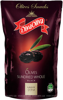 Фото Diva Oliva маслини чорні в'ялені з кісточкою 100 г