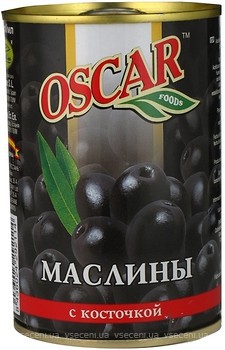 Фото Oscar маслини чорні з кісточкою 300 г