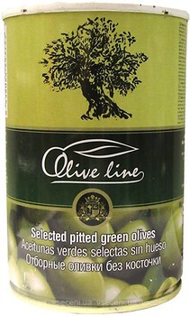 Фото Olive Line оливки зеленые без косточки отборные 420 г
