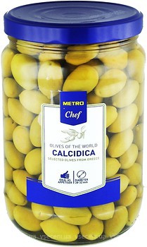 Фото Metro Chef оливки зеленые с косточкой Calcidica 1.7 л