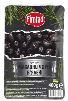 Фото Fimtad маслины черные вяленые 400 г
