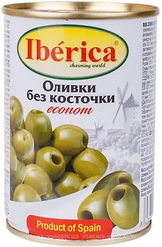 Фото Iberica оливки зелені без кісточки econom 280 г