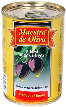 Фото Maestro de Oliva маслини чорні без кісточки 280 г