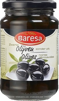 Фото Baresa маслины черные без косточки Zwarba Olijven Olives 340 г