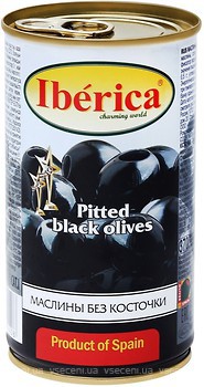 Фото Iberica маслины черные без косточки 360 г