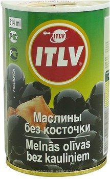 Фото ITLV маслини чорні без кісточки 314 мл