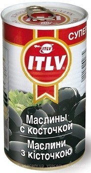 Фото ITLV маслины черные с косточкой 314 мл