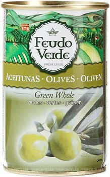 Фото Feudo Verde оливки зелені з кісточкою 300 г