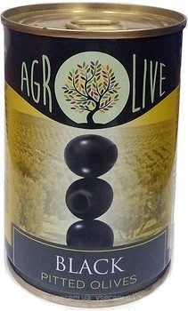Фото Agrolive маслини чорні без кісточки 280 г