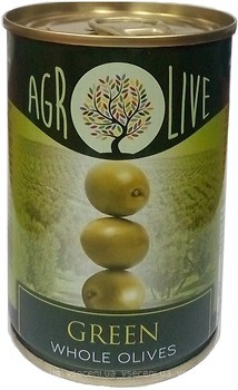 Фото Agrolive оливки зелені з кісточкою 280 г