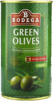 Фото Bodega оливки зеленые с косточкой 350 г