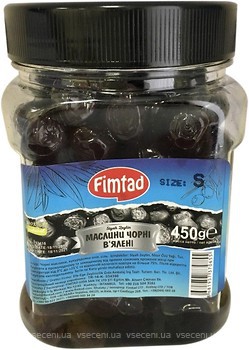 Фото Fimtad маслини чорні в'ялені 450 г